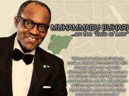 Buhari, THE RULE OF LAW - #BuhariOnTheRuleOfLaw Artwork | AceWorldTeam.com