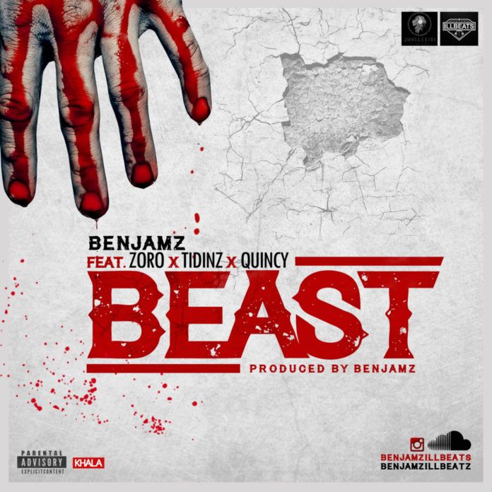 Benjamz ft. Zoro, Tidinz & Quincy - BEAST Artwork | AceWorldTeam.com