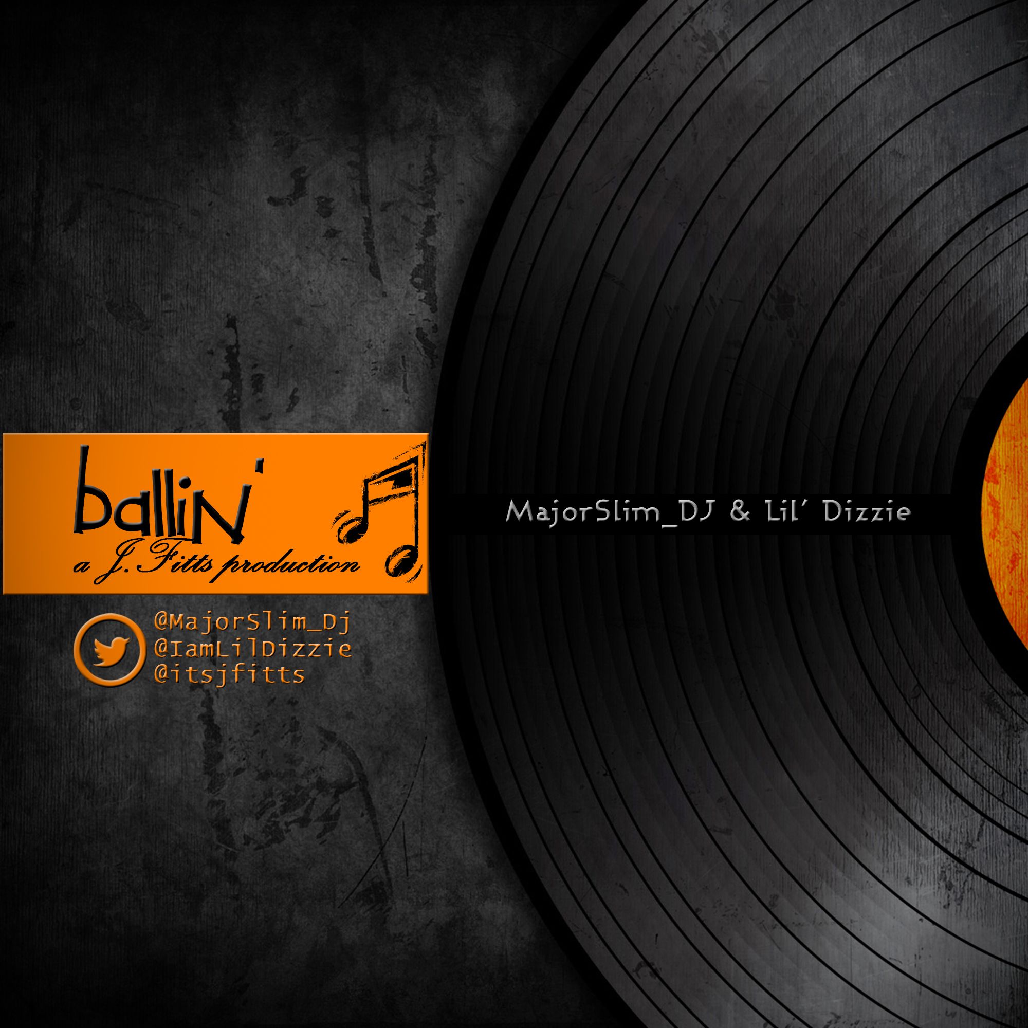 MajorSlim_DJ & Lil' Dizzie - BALLIN' (prod. by J.Fitts) Artwork | AceWorldTeam.com