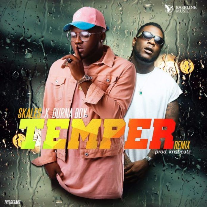 Skales ft. Burna Boy - TEMPER Remix (prod. by KrizBeatz) Artwork | AceWorldTeam.com