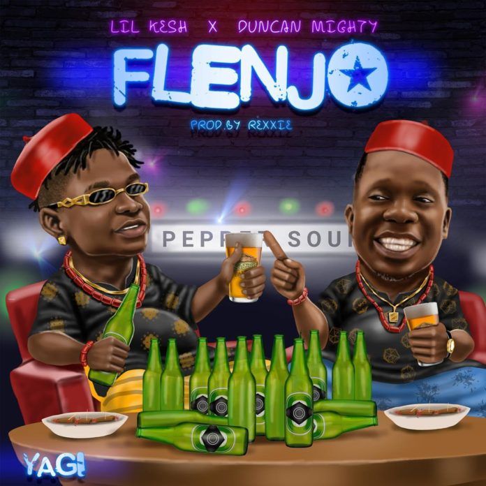 Lil' Kesh ft. Duncan Mighty - FLENJO (prod. by Rexxie) Artwork | AceWorldTeam.com