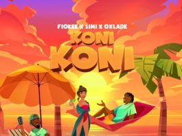 Fiokee - Koni Koni (feat. Simi & Oxlade) Artwork | AceWorldTeam.com
