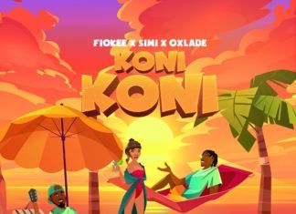 Fiokee - Koni Koni (feat. Simi & Oxlade) Artwork | AceWorldTeam.com