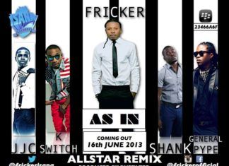 Fricker ft. General Pype, Shank, KaySwitch & JJC - AS IN All-Star Remix [prod. by Puffy Tee] Artwork | AceWorldTeam.com