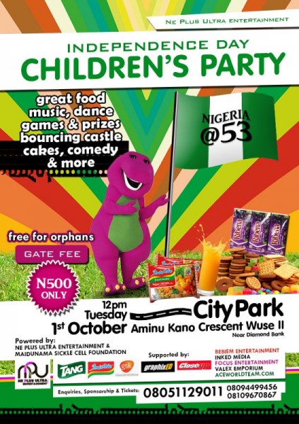 Ne Plus Ultra Entertainment Presents INDEPENDENCE CHILDREN'S DAY PARTY Artwork