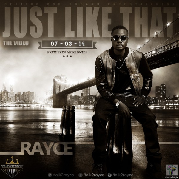 Rayce - JUST LIKE THAT [Official Video] Artwork | AceWorldTeam.com