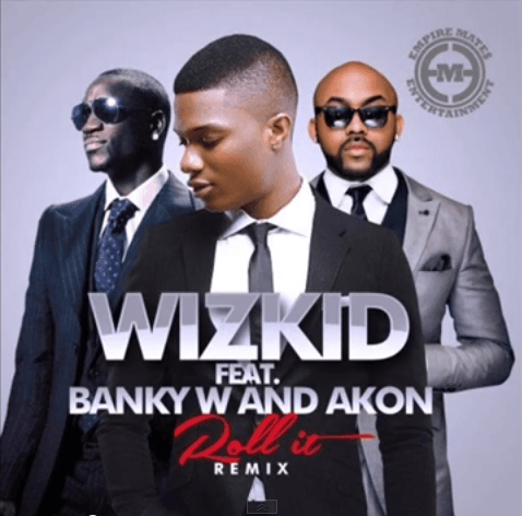 Wizkid ft. Akon & Banky W - ROLL IT [Remix] Artwork | AceWorldTeam.com